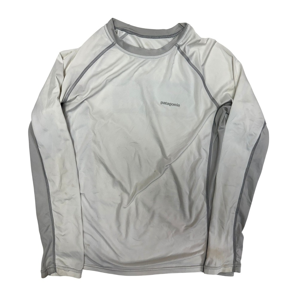Patagonia Kids XL 14 Capilene Silkweight T-Shirt Gray